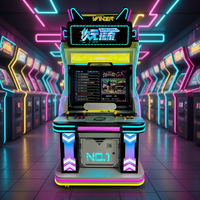 Console de jeu d'arcade rétro préprogrammée pour simulateurs de jeux à grande échelle, avec monnayeur, jeu d'arcade de combat à deux joueurs en position debout