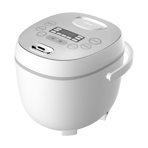 Cuisinière à <span class=keywords><strong>riz</strong></span> électrique en céramique noire argentée antiadhésive 2,0 L avec spatule et tasse à mesurer, usage domestique 350 W - Product Image 2