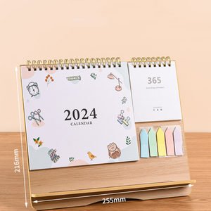 Calendario de escritorio creativo y moderno con impresión personalizada de notas de negocios 2026, calendario de mesa de oficina con notas adhesivas Morandi y Bloc de notas - Product Image 2