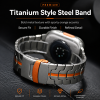 Correa de Acero de Titanio Compatible con Apple Watch, Cierre Plegable de Uso Diario con Seguridad, Series 3 4 5 6 7 8 9 SE Ultra 38 49mm
