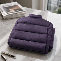 Manteau épais de luxe pour homme, 90% duvet d'oie, haute qualité, respirant, en nylon, grande taille, style décontracté, fermeture éclair, col montant, avec logo