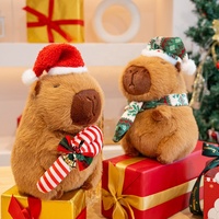 Vente directe usine : Peluches pour machine à griffes, Peluche Capybara Kawaii de Noël, Poupées en peluche pour enfants