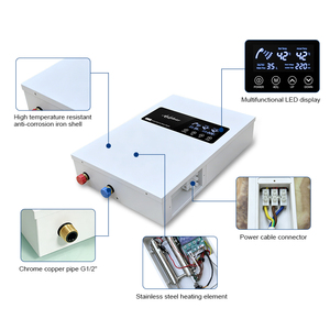 Calentador de Agua Eléctrico Instantáneo sin Tanque de 14kW, 220V, IPX4, Impermeable, con Protección de Seguridad, Agua Caliente Ilimitada para Baño de Hotel - Product Image 5
