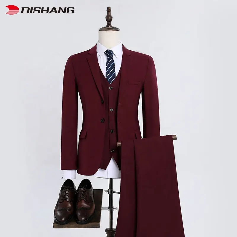 New Design Wholesale Formal Wear Fashion Custom Clothing for Man 3 Pieces Sets Wedding Suit Slim Fit Men's Suit