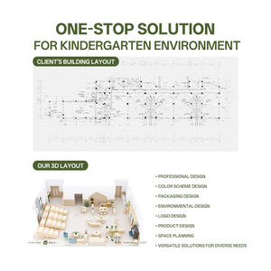 Hikeylove Aire <span class=keywords><strong>de</strong></span> jeux intérieure moderne pour enfants, maison <span class=keywords><strong>de</strong></span> jeux, salle <span class=keywords><strong>de</strong></span> jeux, équipement <span class=keywords><strong>de</strong></span> jeu en bois, ensemble <span class=keywords><strong>de</strong></span> meubles pour <span class=keywords><strong>maternelle</strong></span>, école <span class=keywords><strong>maternelle</strong></span>, école - Product Image 3