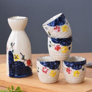 Botella de Sake Chinoiserie Única, Jarra de Cerámica Vintage para Vino y Licores, Juego de Servir Antiguo, Olla de Sake Japonesa de Porcelana para el Hogar - Product Image 3