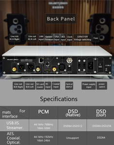 Gustard DAC-X26III Décodeur de streaming réseau <span class=keywords><strong>HIFI</strong></span> Décodeur audio de bureau X26 III USB DAC Support Roon, Airplay, Upnp,NAA, <span class=keywords><strong>Spotify</strong></span> - Product Image 5