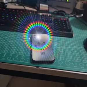 Lunettes de Diffraction 3D RIPU avec Filtre <span class=keywords><strong>Film</strong></span> Herbe et Verre Plastique <span class=keywords><strong>pour</strong></span> Pyrotechnie, Lunettes <span class=keywords><strong>VR</strong></span> Magenta & Vert - Product Image 5