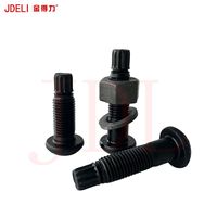 Baut Torsi JSS II 09 Kepala Bulat Hitam Struktur Baja, Baut Geser Torsi Putar, Kelas 10.9