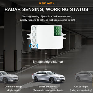 5,8 GHz Mini Inductive Light Switch Modul 360 Grad einstellbarer AC220V Decken-/Wand radars ensor Bewegungs-/Positions schalter - Product Image 3