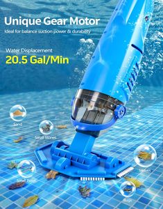 Vente directe d'usine, aspirateur de <span class=keywords><strong>piscine</strong></span> à forte aspiration 60L/minute pour <span class=keywords><strong>piscine</strong></span> hors sol, autonomie de <span class=keywords><strong>60</strong></span> minutes pour piscines enterrées - Product Image 6