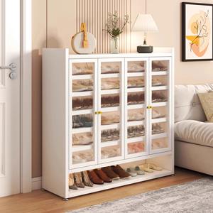 XG-MZXG ตู้รองเท้าเหล็กแบบตั้งพื้นกันฝุ่นหลายชั้นการออกแบบที่ทันสมัยเรียบง่ายเฟอร์นิเจอร์ห้องนั่งเล่นชั้นวางรองเท้า - Product Image 3