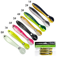 À la queue Vivid Bionic Worm Fishing Plastic Soft Bait Wholesale10 Couleurs 10cm 6g TPR Leurre Simulation Loach Leurre Oeillet Trou