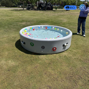 Piscina Inflable <span class=keywords><strong>con</strong></span> Tobogán y Aspersor, Parque Acuático Infantil, Seguro y Duradero, el Mejor Regalo de Verano para Niños, Actividad al Aire Libre - Product Image 2