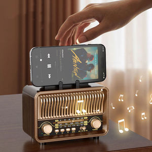 Radio portable rétro vintage avec haut-parleur intégré, compatible FM AM SW BT et lecteur USB, idéale pour les seniors et l'usage domestique, rechargeable - Product Image 6
