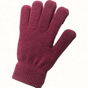 Gants en cachemire tricotés pour femmes, chauffe-mains d'automne, doublure épaisse d'hiver, mitaines à doigts complets, gants de ski courts, chauds - Product Image 5