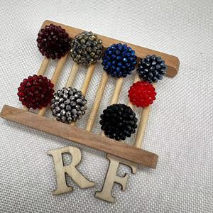 Cổ Điển Thủ công MaY hạt thủy tinh nút tay đính cườm cho quần áo trang trí - Product Image 6