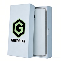 Boîte d'emballage pour téléphone portable écologique, recyclable, avec logo personnalisé en relief, antichoc, boîte en papier rigide pour smartphone/électronique