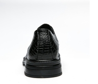 Chaussures Richelieu pour hommes à bout pointu, motif alligator, semelles épaisses en caoutchouc, antidérapantes, respirantes, pour le bureau et les mariages