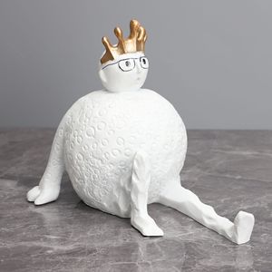 Contemporanea altra figurina simpatica pupazzo di neve per bambini scultura a buon mercato ornamenti moderni resina decorazione della <span class=keywords><strong>casa</strong></span> - Product Image 1
