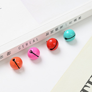 Colorful Painted <b>Small</b> <b>Bell</b> 14mm Zinc Alloy Metal Round Cute Style Pet Diy Keychain Pendant Accessory - Product Image 4