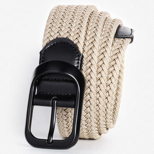 <span class=keywords><strong>Ceinture</strong></span> tricotée <span class=keywords><strong>tressée</strong></span> élastique réglable <span class=keywords><strong>extensible</strong></span> de 3.4cm de large personnalisée en usine ceintures de golf tissées pour hommes femmes - Product Image 3