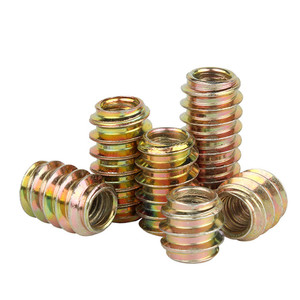 Tuerca Roscada de Acero al Carbono Galvanizado en Zinc M6 para Muebles de Madera, Varios Tamaños Métricos, Venta Caliente de Fábrica - Product Image 1