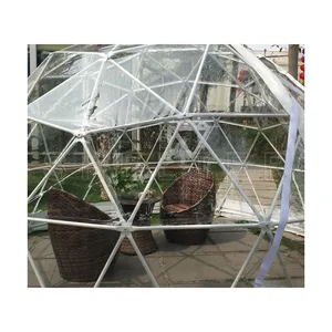 小型透明PVC Sunhouse测地花园冰屋圆顶户外