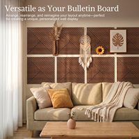 Commande en gros de panneaux muraux acoustiques modernes en PVC, fibre de polyester haute densité, auto-adhésifs, NRC 0.9, insonorisation intérieure pour chambre à coucher