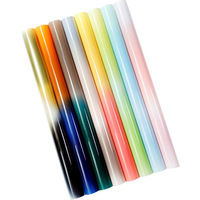 Papier d'emballage floral PE double face imperméable de qualité supérieure pour la Saint-Valentin, rouleau de papier synthétique coloré écologique