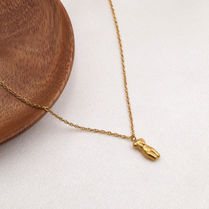 Geometric Human Body Pendant Necklace Stainless Steel Chain Clavicle Chain Gift For Women Fashion Jewelry - Product Image 4