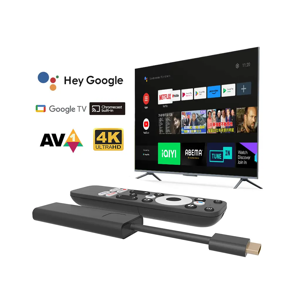 Google認定AndroidTVスティック216GBスマートファイアTVスティック4Kクアッドコア無料映画テレビ番組ライブオンライン音声リモートが含まれています