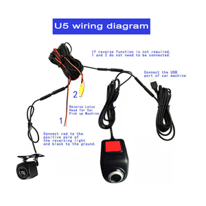 Caméra de tableau de bord double USB ADAS FHD 1080p avec <span class=keywords><strong>vision</strong></span> nocturne, grand angle, caméra de tableau de bord de voiture cachée, navigateur - Product Image 3