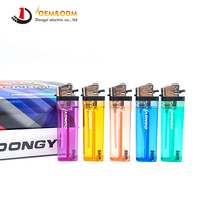 Briquet à gaz électrique rechargeable en plastique Dongyi 2025 OEM 80 mm pour cigares, avec logo personnalisé