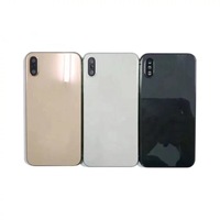 Coque arrière de remplacement en aluminium/alliage d'aluminium pour iPhone XS Max, design barre, 100 % compatible