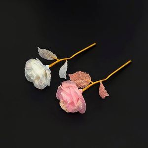 Wholesale Multi-Color Gold Foil Roses - Assorted Metallic Artificial Flowers with Golden Stems for Valentine's Day, Mother's - Product Image 2