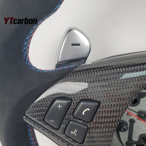 <span class=keywords><strong>Volante</strong></span> YTcarbon para BM-W Serie 5 E60 <span class=keywords><strong>E61</strong></span> 535i M5, Personalizado, de Fibra de Carbono Real Italiana con Palanca de Cambios LED - Product Image 5
