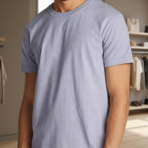 เสื้อยืดออกกำลังกายผู้ชายทรงปกติ ผ้าคอตตอนผสมสแปนเด็กซ์ 180GSM แห้งเร็ว แขนสั้น กระชับกล้ามเนื้อ พิมพ์โลโก้ได้ตามต้องการ ขายส่ง - Product Image 3