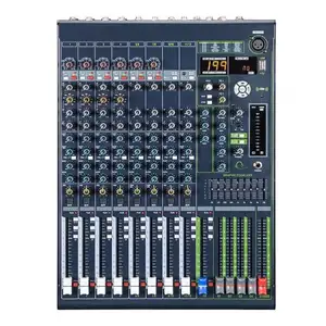 Mixer de 16 canais para gravação de CDs e MP3s, mixer de DJ com uso doméstico e performance de bandas KTV, compatível com USB, dente azul