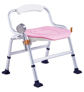 Taburete de Baño Multifuncional Plegable de Aluminio con Reposabrazos Desmontable y Asiento para Ducha, para Personas Mayores, Embarazadas y con Discapacidad - Product Image 4