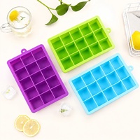Ensemble de moules à glaçons en silicone multi-grilles, démoulage facile, sans BPA, qualité alimentaire, pour congélateur, portable, réutilisable, pour whisky, cocktails, jus