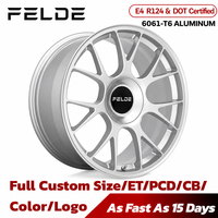 Jantes personnalisées Felde concaves de 19 à 24 pouces, argentées, en aluminium forgé monobloc, 5x114.3 5x115 pour Toyota Camry Honda Civic Audi Rs7
