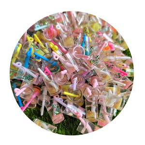 Bouteille de boisson lumineuse 3D, gobelets à fruits transparents avec paille, jouets miniatures pour maison de poupée, jouets qui brillent dans le noir, cadeaux pour enfants - Product Image 5
