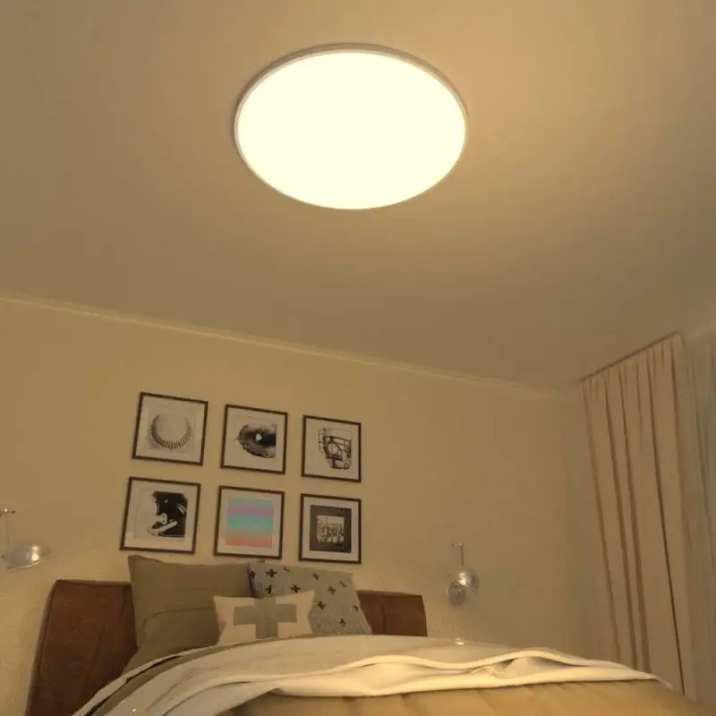 Led light dimmable ceiling for bathroom luxury round mounted indoor fixture ultra thin white dimmable indoor led ceiling light