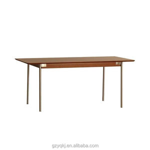 Mesa de comedor de madera maciza de estilo japonés nórdico de mediados de siglo con sillas, diseño pequeño Rectangular Medieval para uso en hoteles - Product Image 6