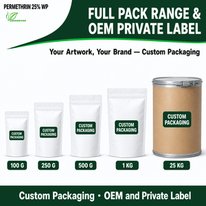 GREENRIVER Permethrin 25% WP <span class=keywords><strong>Insecticida</strong></span> de Amplio Espectro <span class=keywords><strong>para</strong></span> el Control de Plagas en Vegetales, Algodón y Plantas Ornamentales - Product Image 5