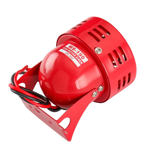 ไซเรนมินิโลหะสีแดง 12V DC 24V DC 220V AC 110V AC สำหรับเตือนภัยอุตสาหกรรม ป้องกันการโจรกรรม รุ่น MS-190 - Product Image 5