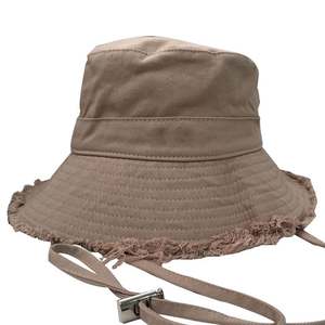 Sombrero de Pescador de Algodón con Bordado, Ala Ancha, Colorido, Liso, Informal, para Mujer, Adulto, para Montañismo - Product Image 1