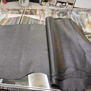 Cuero con Patrón de <span class=keywords><strong>Escamas</strong></span> de Dragón, Tela de <span class=keywords><strong>Piel</strong></span> de Oveja Genuina Repujada para Bolsos y Zapatos de Mujer - Product Image 6