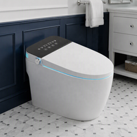 WC intelligent monobloc à chasse automatique avec bidet intégré et télécommande